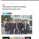 Azerbaycanlı depremzedeye Manisa’da sıcak yuva