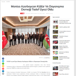 Manisa Azerbaycan Kültür Ve Dayanışma Derneği Tadef Üyesi Oldu