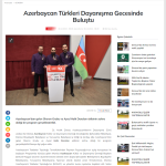 Azerbaycan Türkleri Dayanışma Gecesinde Buluştu