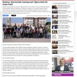 Balaban, Manisa’daki Azerbaycanlı Öğrencilerle Bir Araya Geldi