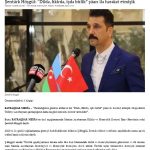 Şentürk Höşgül: “Dildə, fikirdə, işdə birlik” şüarı ilə hərəkət etmişik